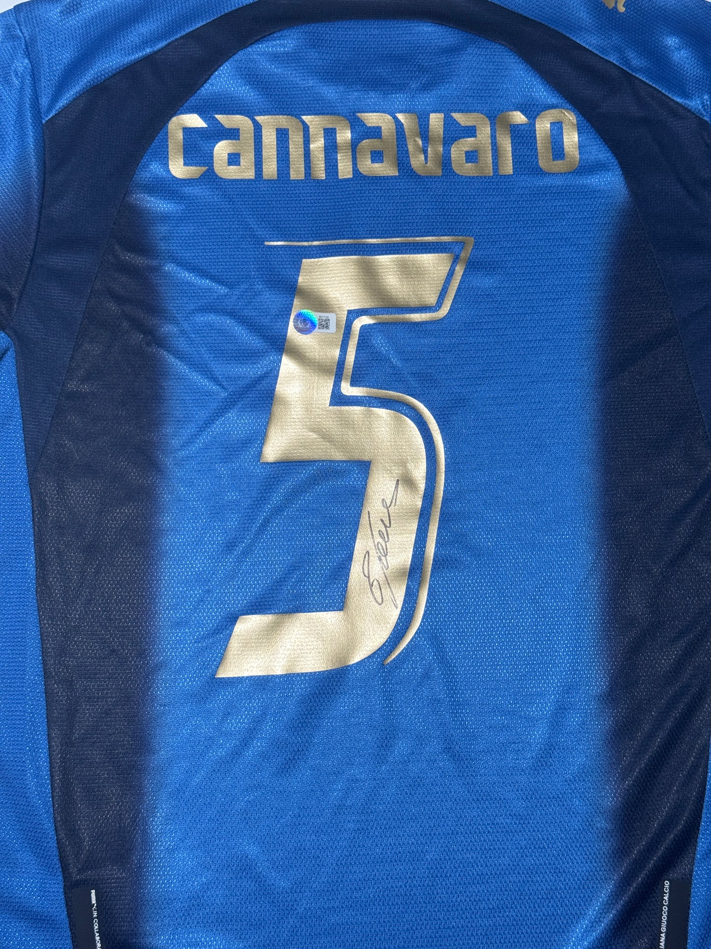 Fabio Cannavaro signed Italy jersey