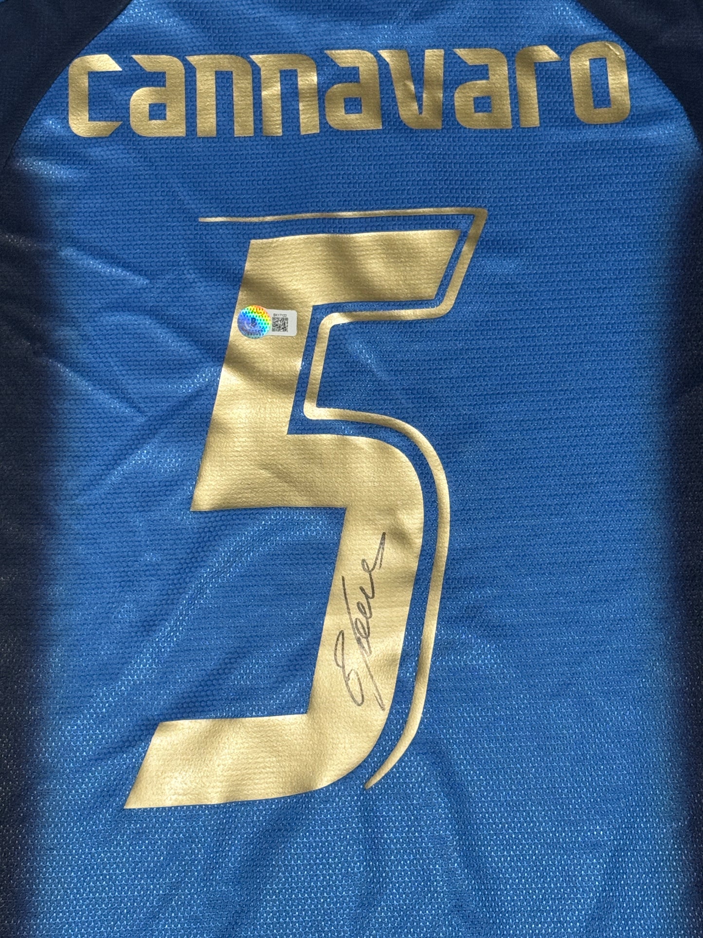 Fabio Cannavaro signed Italy jersey